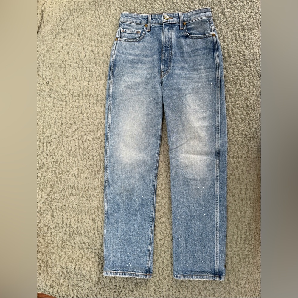 KHAITE Abigail Straight Jeans Denim